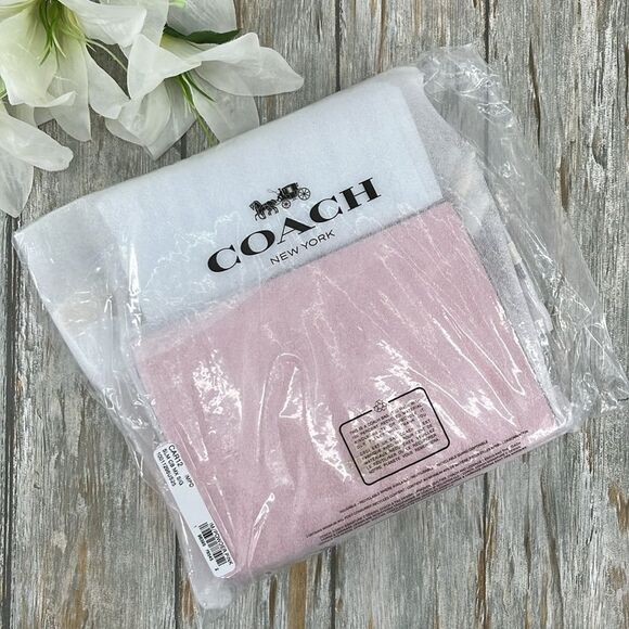 Coach Limited Slim Crossbody Bag In Signature Canvas Powder Pink Purse - Picture 10 of 10